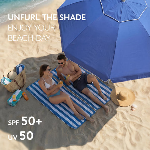 PASAMIC umbrella tilt and height adjustment lets you chase the sun.