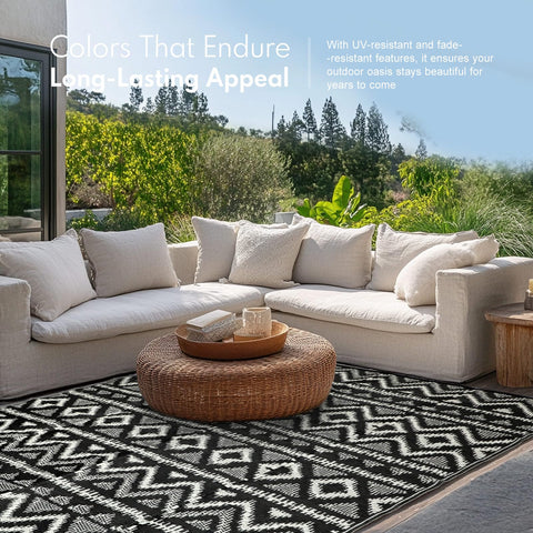 PASAMIC UV-protected rug keeps colors vibrant under sunlight