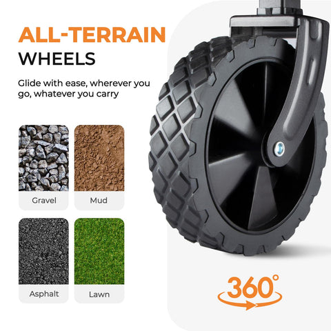 PASAMIC all-terrain wagon rolls smoothly across sand, grass, and pavement