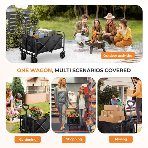 PASAMIC beach-ready wagon ideal for groceries or camping