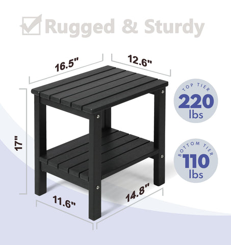 PASAMIC easy-assembly outdoor table with clear instructions and stable base