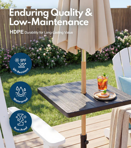 PASAMIC wood look texture adds stylish natural charm to any outdoor space.