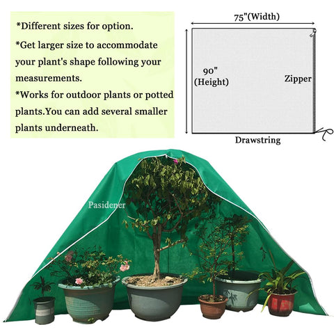 Pasidener drawstring bottom securing the cover against gusts
