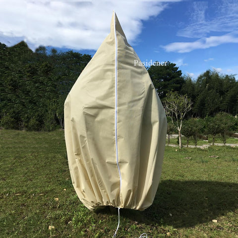 Pasidener frost blanket with zipper for easy plant sheltering