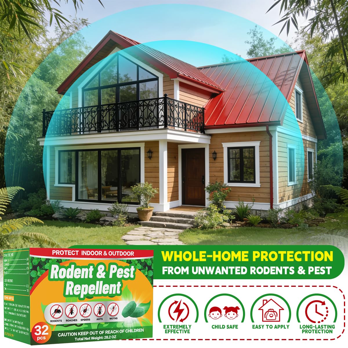 Paslda peppermint mouse repellent pouches in RV keep spaces rodent free on trips