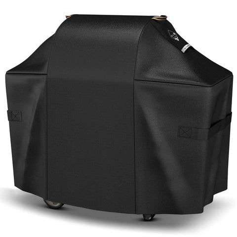 PasWith 48-inch grill cover with straps and air vent for a secure windproof fit