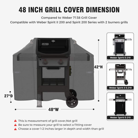 PasWith 600D tear-resistant material shields grills from daily wear