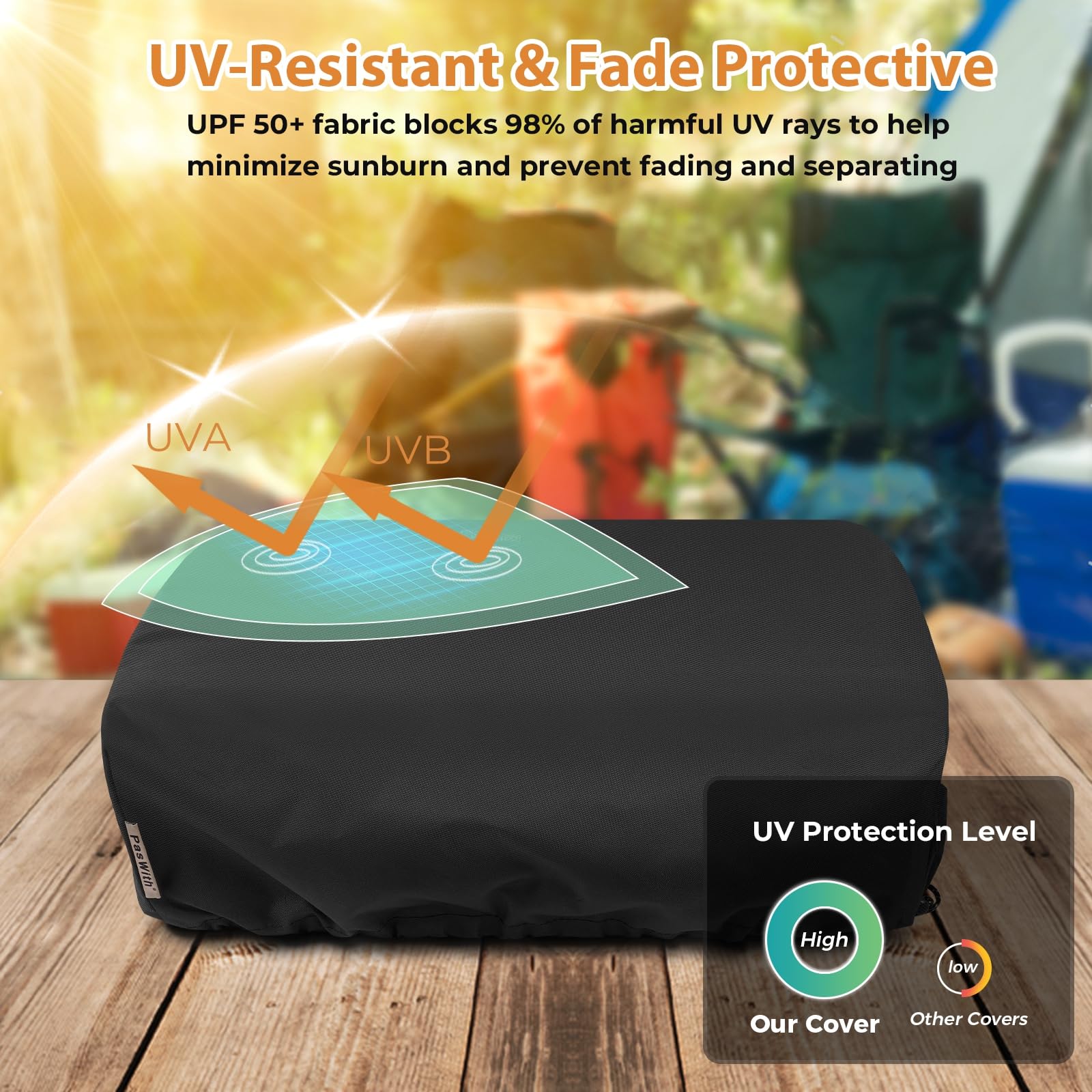 PasWith 600D tear-resistant Oxford fabric guards against tears and abrasion.