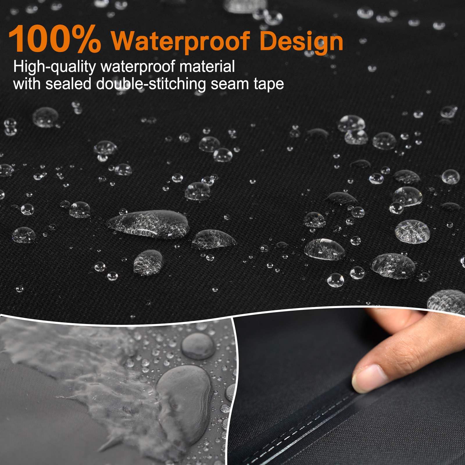 PasWith griddle cover 600D tear-resistant material shields grills from wear and tear.