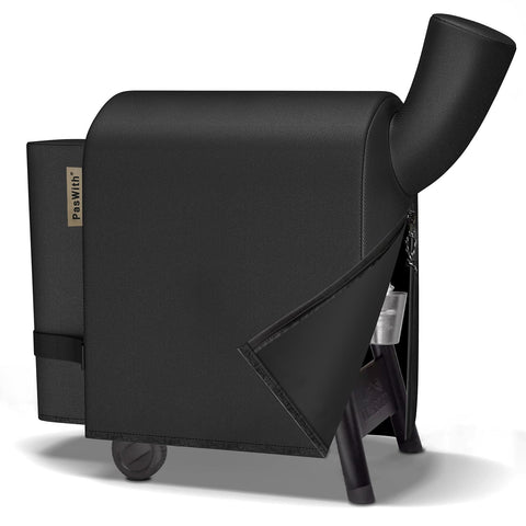 PasWith grill cover fits Traeger Pro 22/575 with full-dimension protection for the smoker.