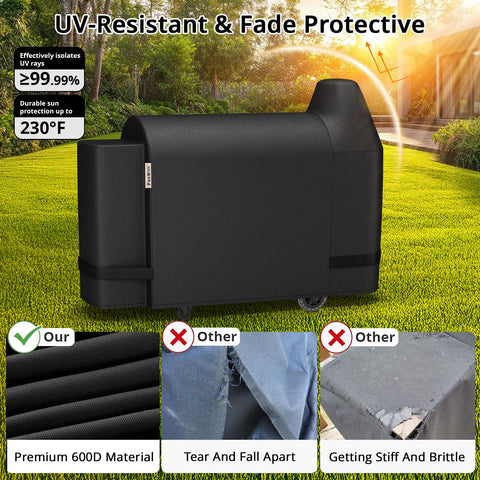 PasWith Pit Boss Austin XL cover UV fade protection for lasting color.
