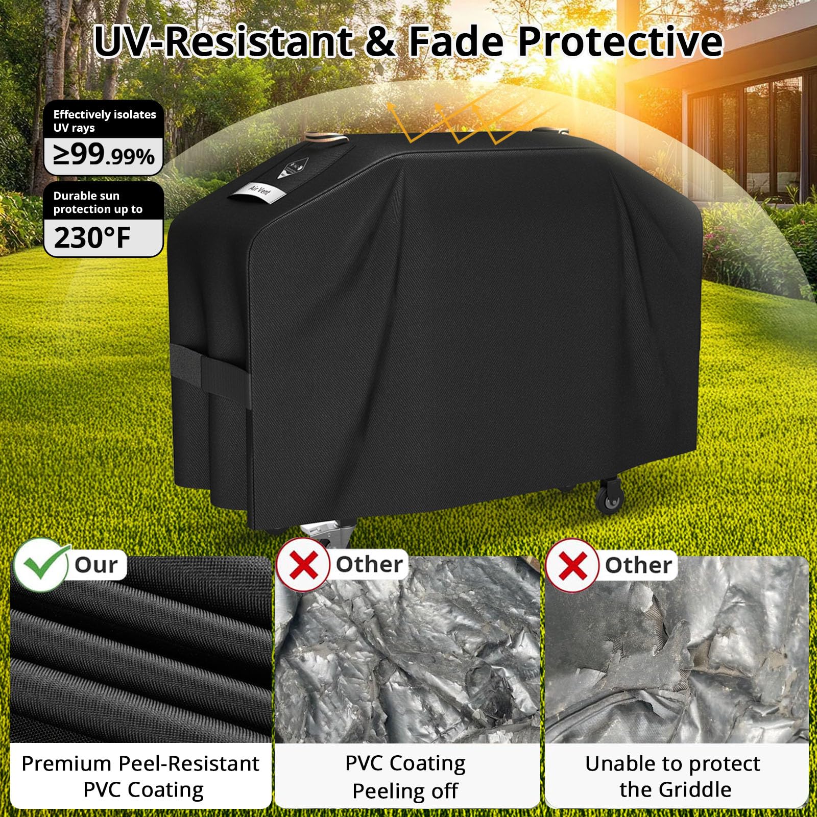 PasWith windproof design with adjustable straps for secure fit