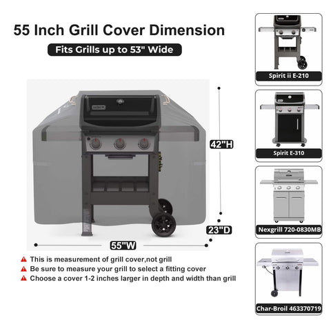 PasWith 600D tear-resistant material protects grill from wear.