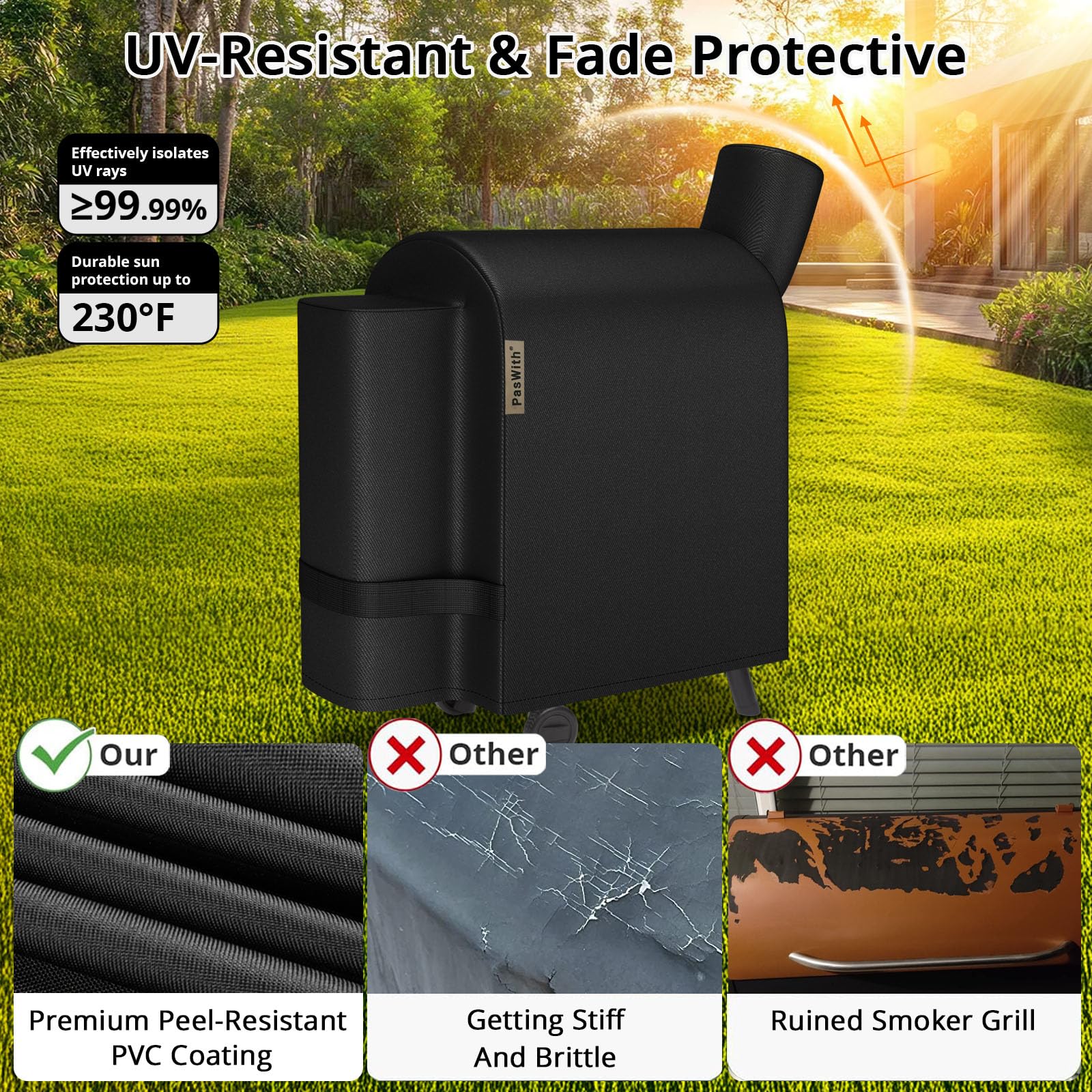 PasWith waterproof dual-layer fabric with sealed seams keeps gear dry.