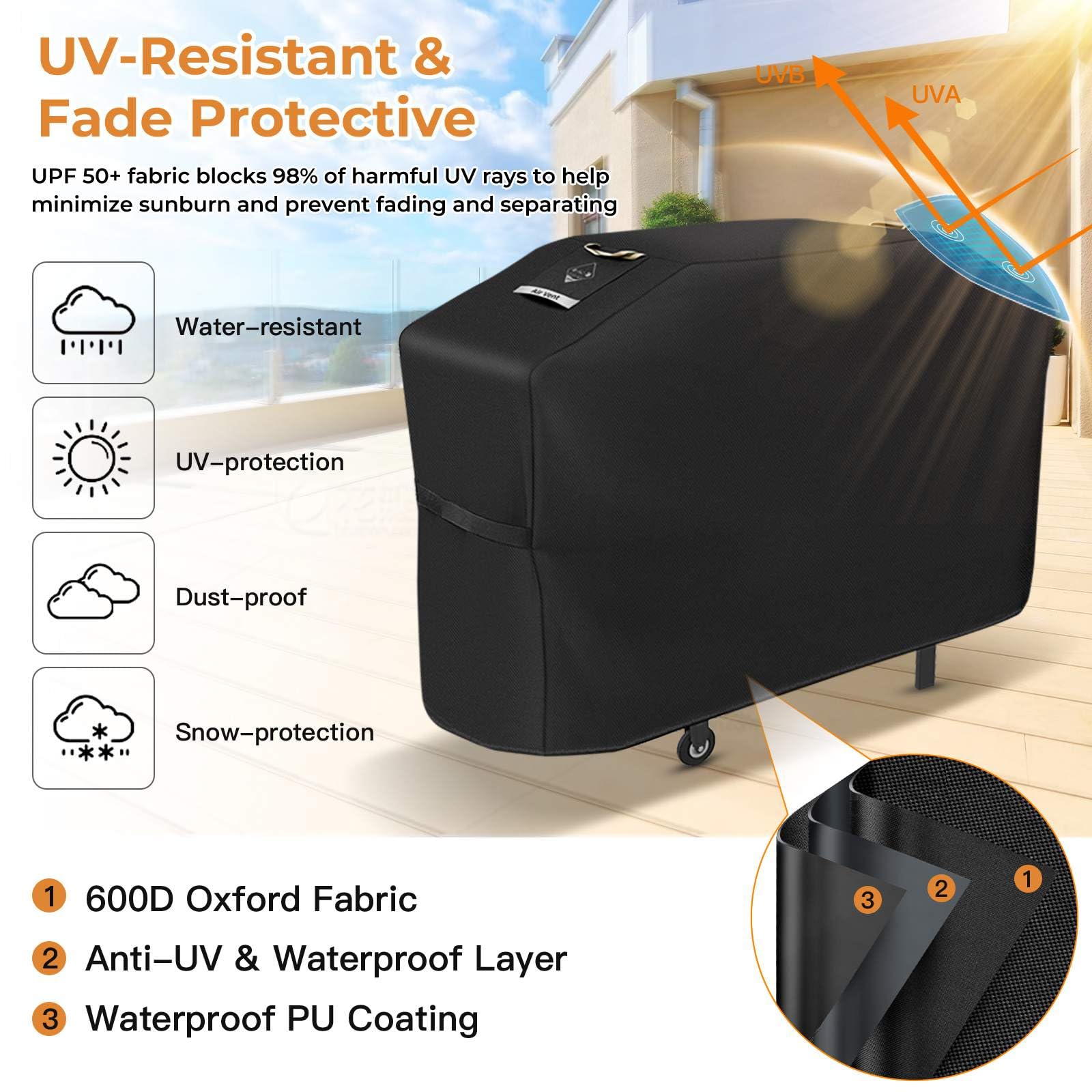 UV-resistant finish helps maintain color outdoors.