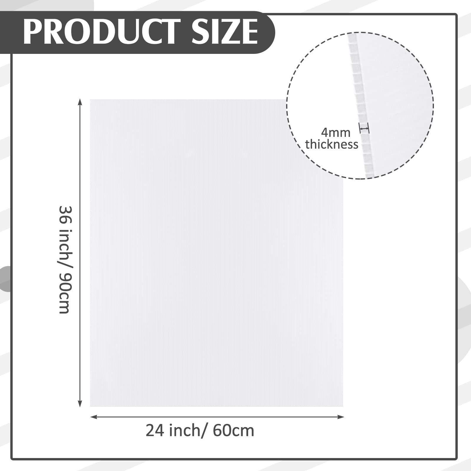 Patelai blank yard sign board front view for dual-sided messaging.