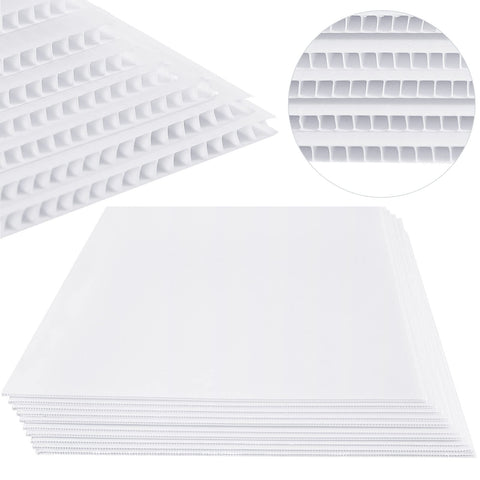 Patelai corrugated plastic sheets 18x24 in white, durable for outdoor yard signs.
