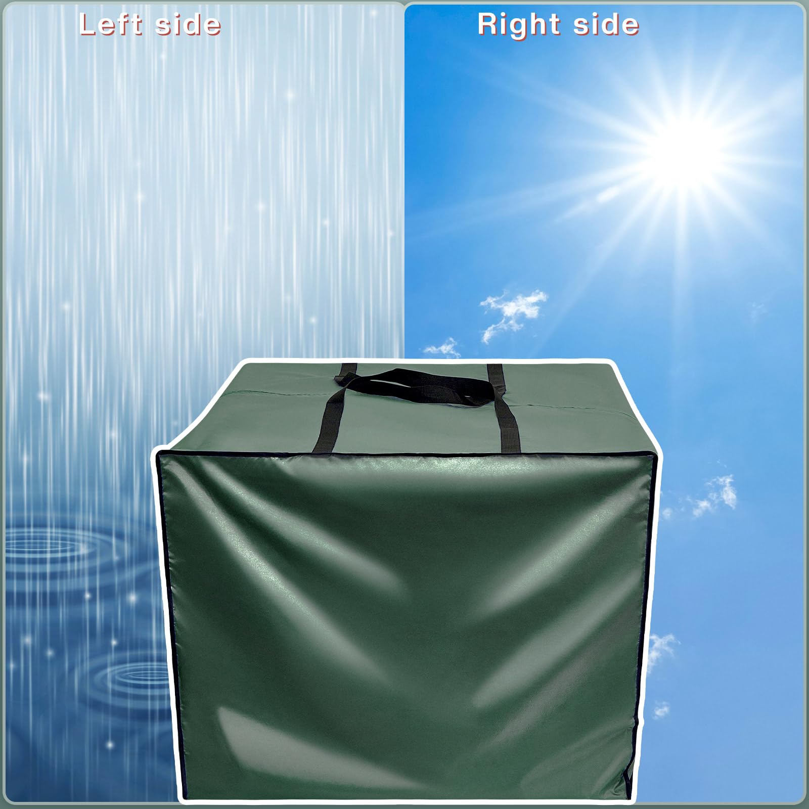 Patelai cushion bag with zipper handles for easy installation and removal.