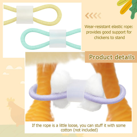 Patelai elastic rings and rubber tubes simplify setup and color-coded organization for chicks
