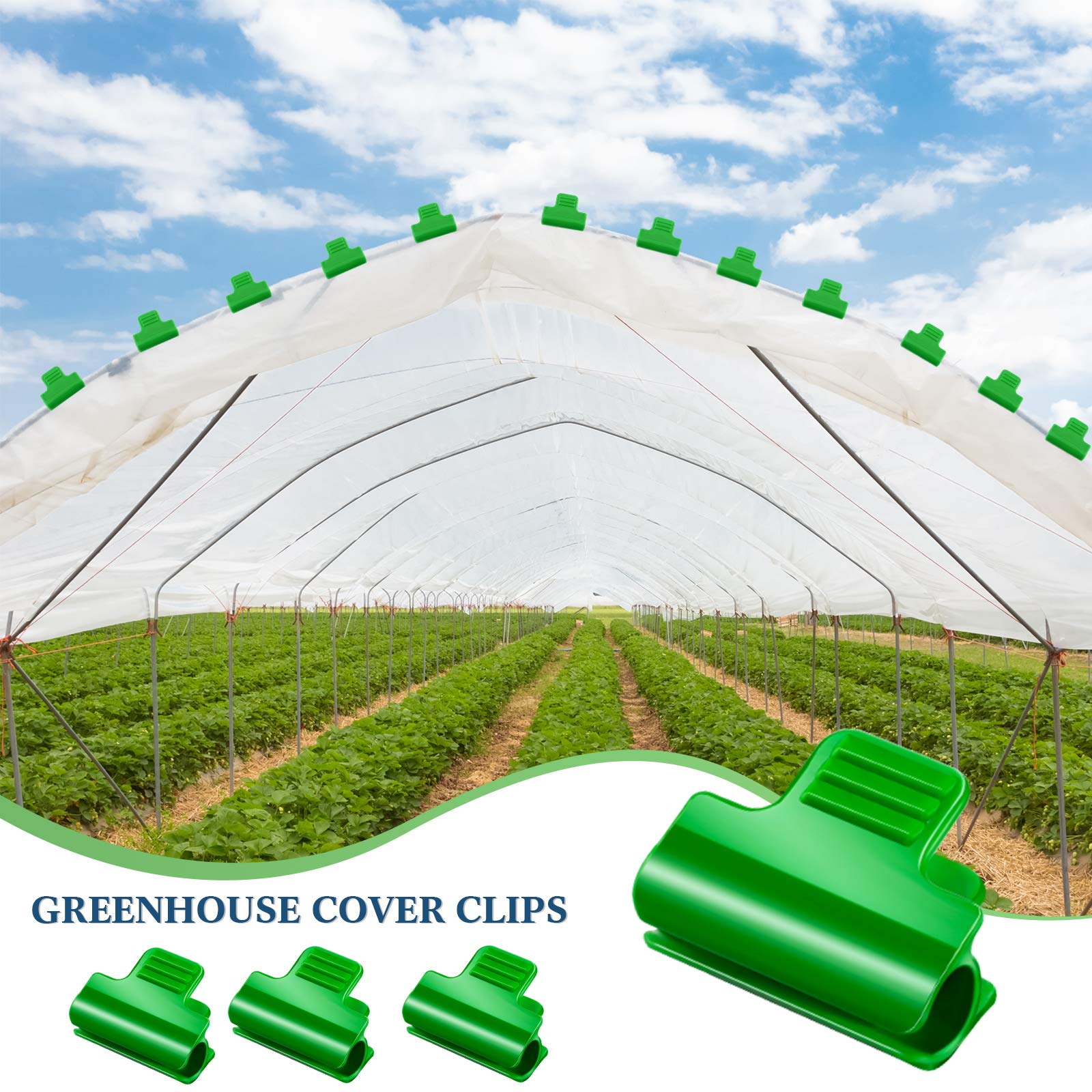 Patelai greenhouse cover hold resists wind and snow in outdoor use.