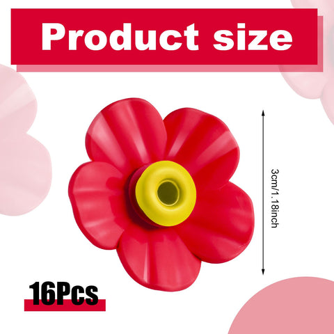 Patelai replacement flowers side view bright red to attract hummingbirds