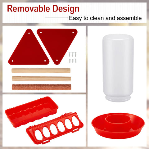 Patelai mini chicken perch ready for easy assembly in coop