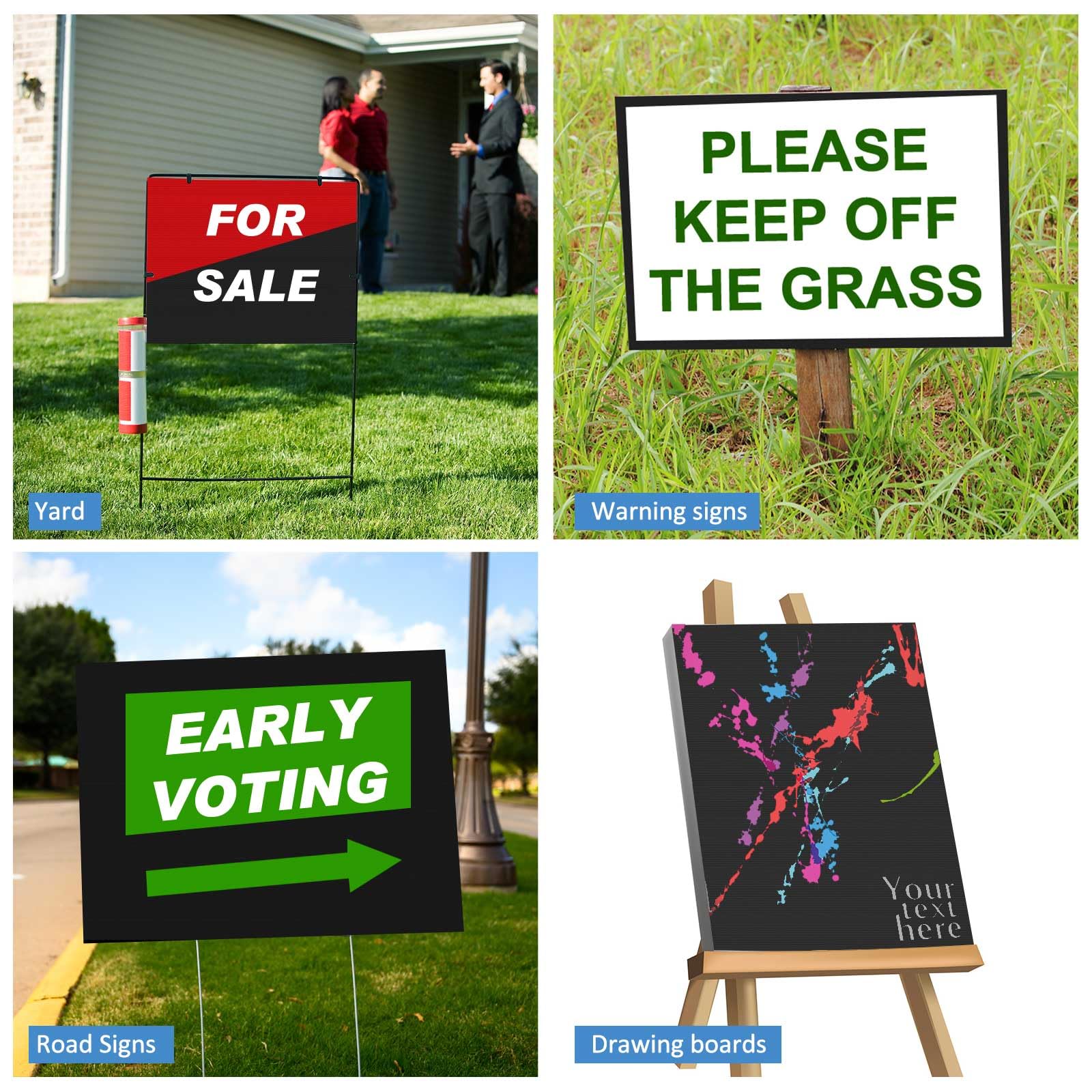 Patelai open-house sign board, ideal for temporary promotions.