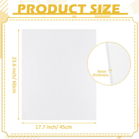 Patelai poster board 4mm thick white blank, easy to cut and customize for DIY signs.