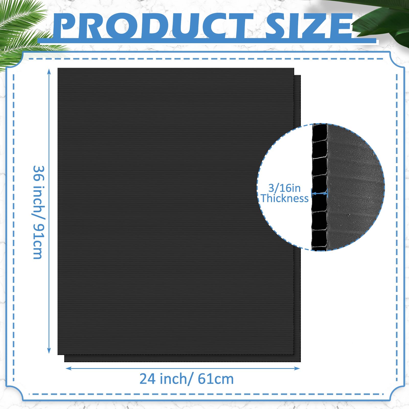 Patelai poster board blank back side, ideal for double-sided messaging.