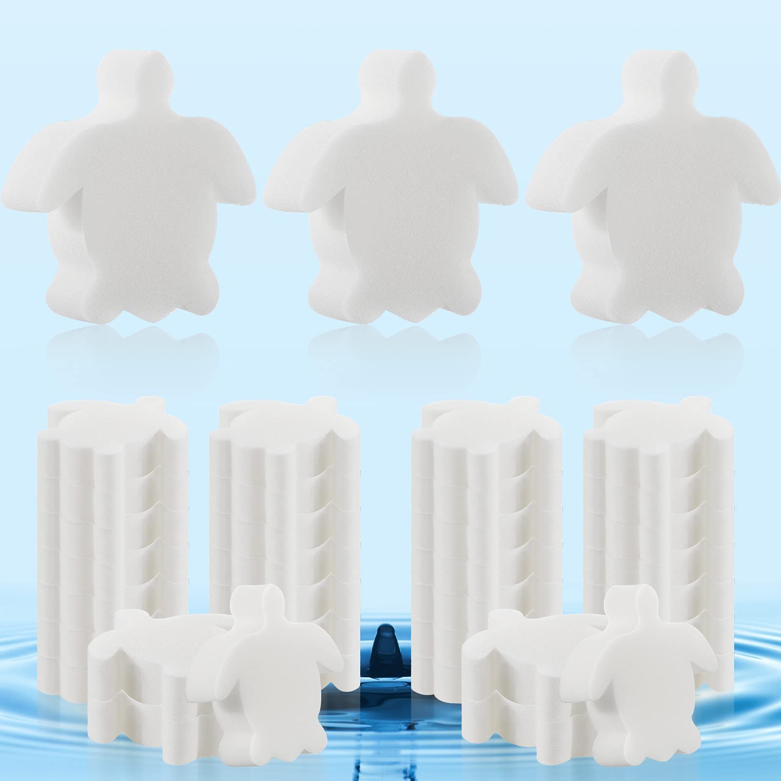 Patelai sea turtle hot tub sponge focuses on oil absorption for a cleaner spa surface.