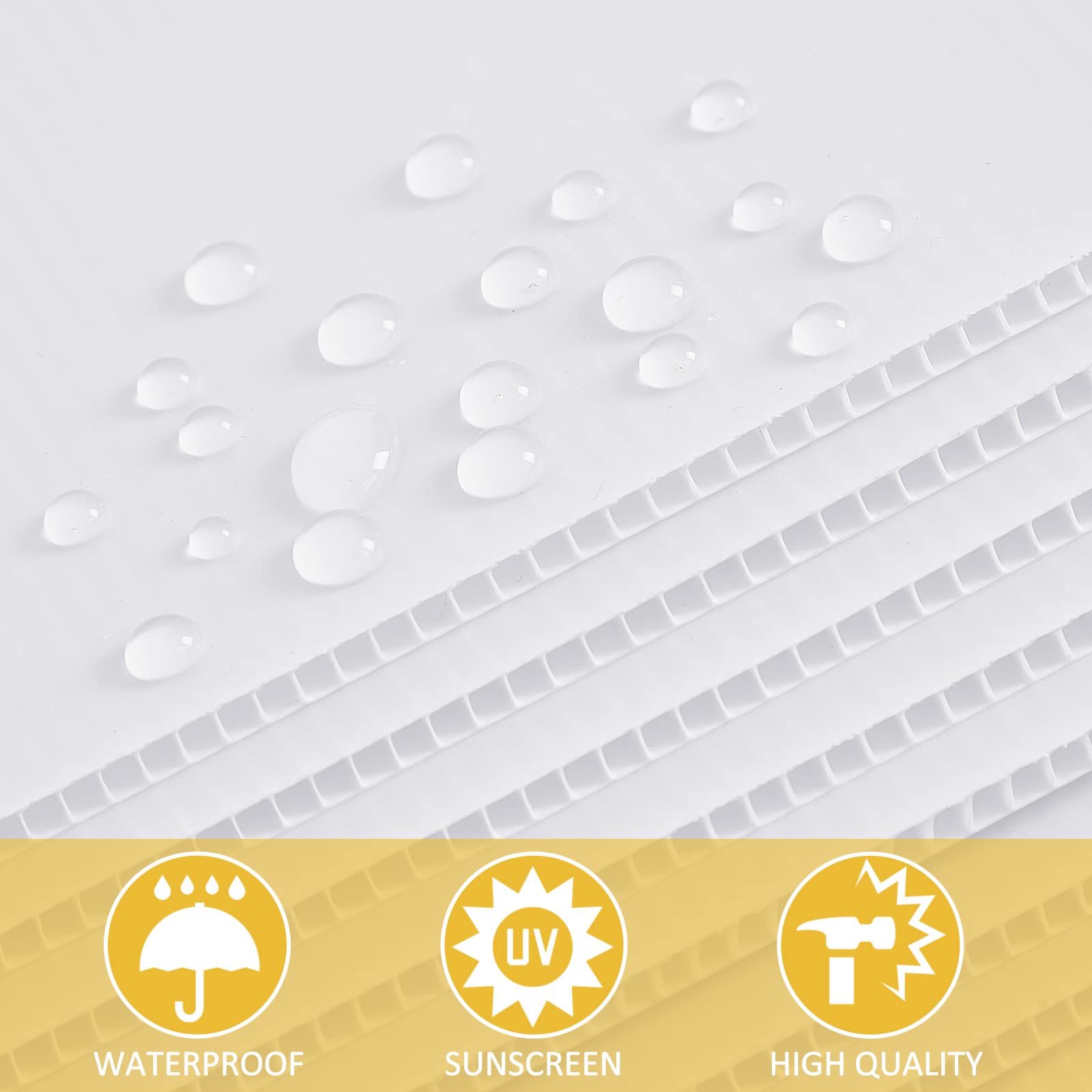 Patelai waterproof outdoor corrugated sheets endure weather for durable signage.
