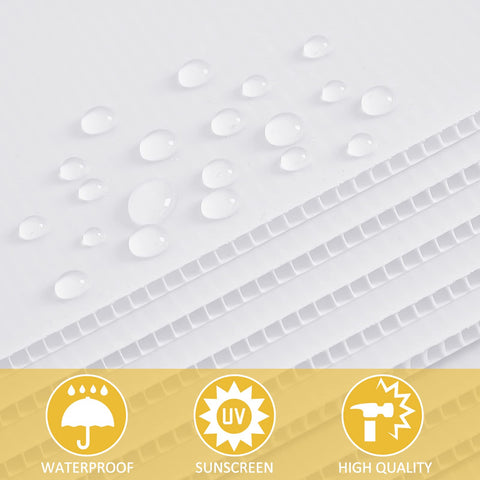 Patelai waterproof outdoor corrugated sheets endure weather for durable signage.