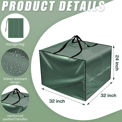 Patelai waterproof cushion bag protects outdoor cushions from rain and dust.