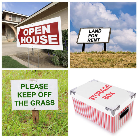 Patelai weatherproof sign sheet outdoors for seasonal displays.