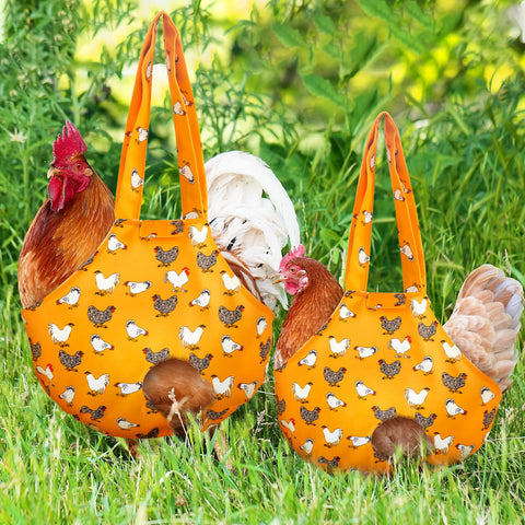 Paterr chicken holder bag travel usage shows safe, hands-free poultry transport.