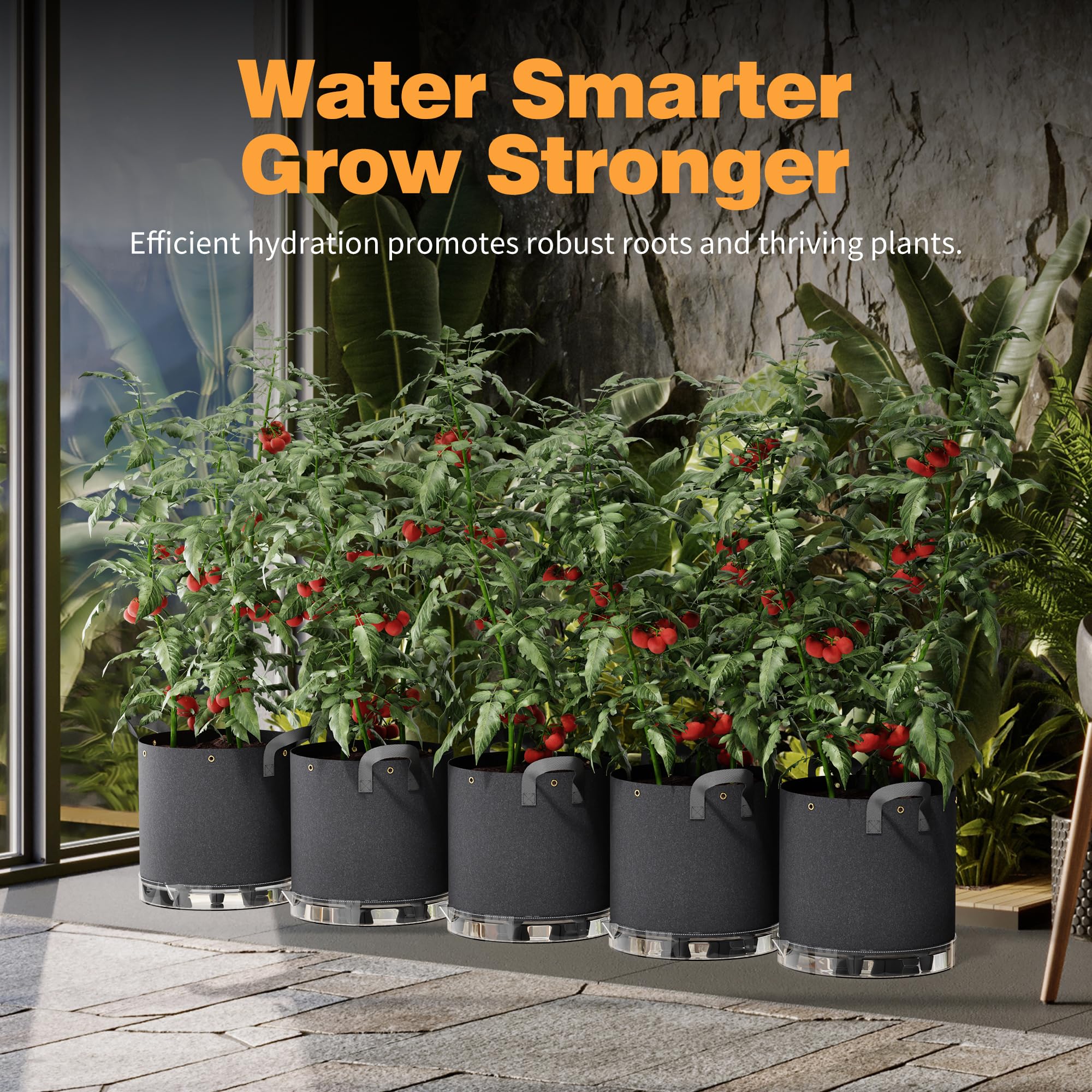 Patigrow water reservoir in a reusable system for convenient care
