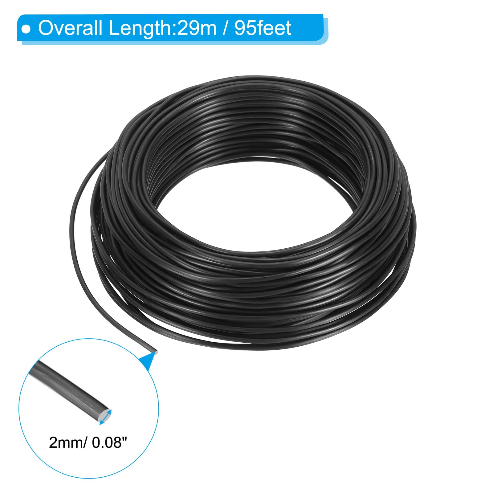 PATIKIL bonsai wire 95ft roll ready for long wiring projects.
