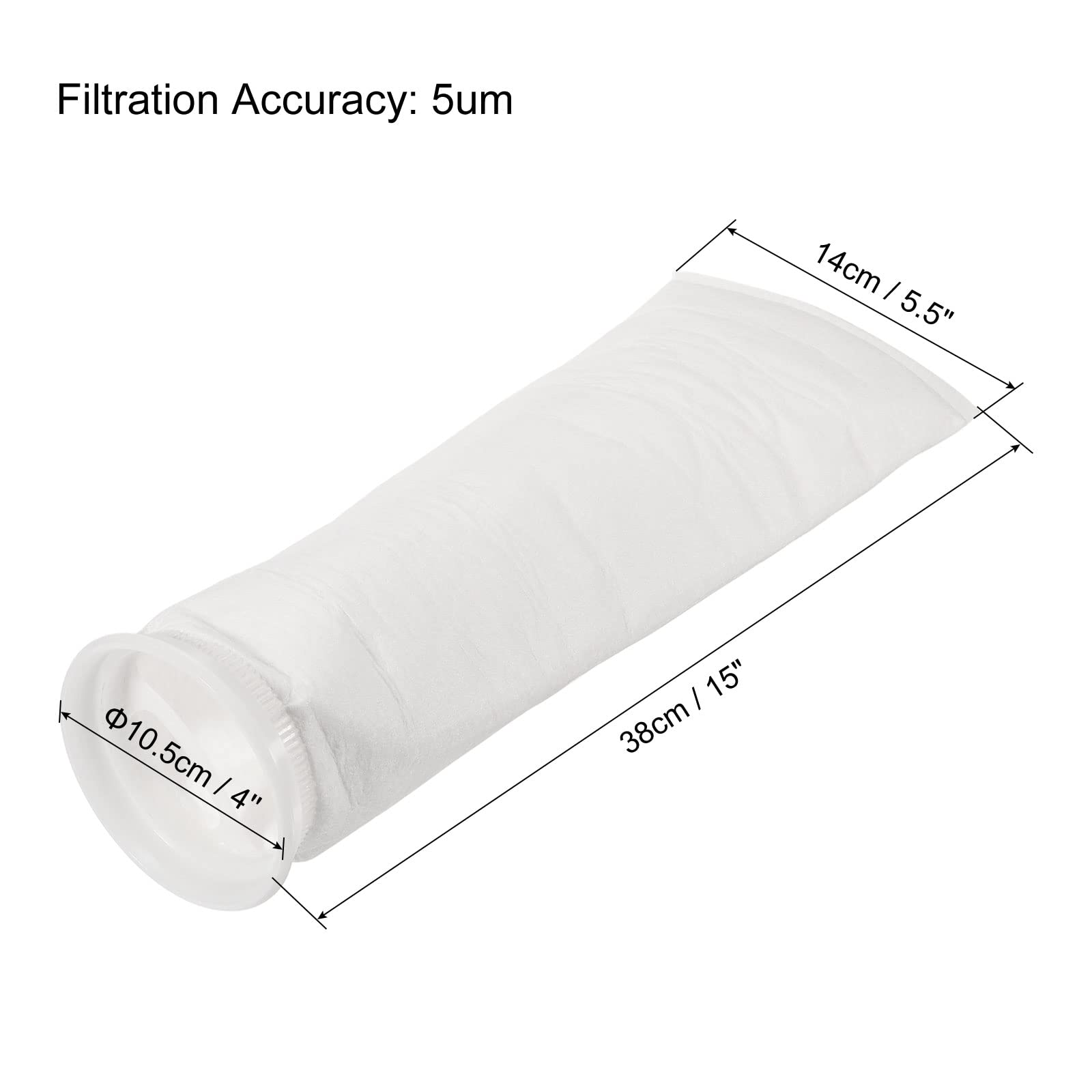 PATIKIL filter sock pack of 4 ready for fish tanks and ponds
