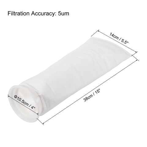 PATIKIL filter sock pack of 4 ready for fish tanks and ponds
