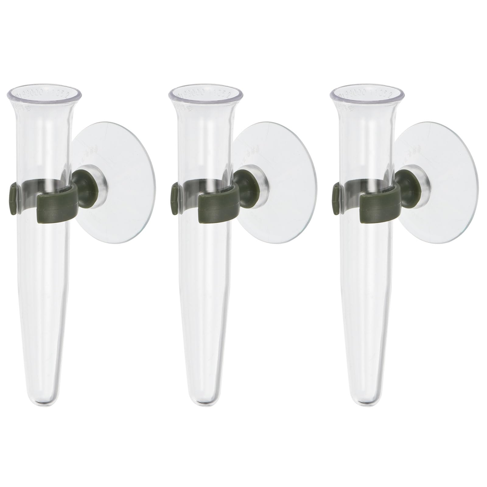PATIKIL floral water tube suction 3-pack demonstrating secure wall attachment for fresh flowers