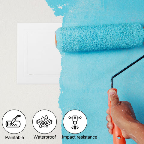 PATIKIL white panel blends with drywall for a discreet, clean look