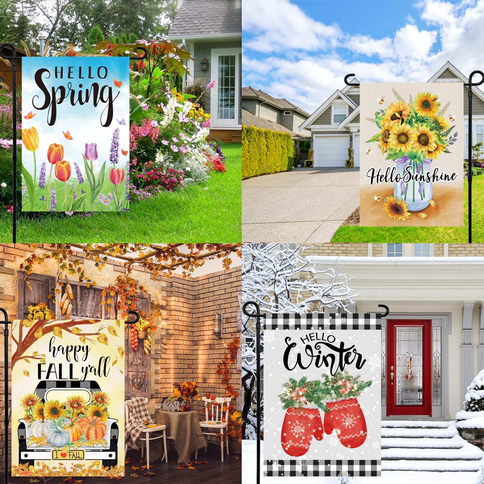 Pating Halloween flag 12x18 adds playful autumn vibes