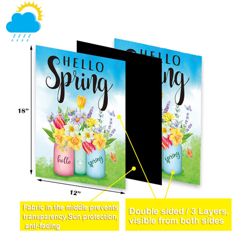Pating flags use washable fabric for durable outdoor use.