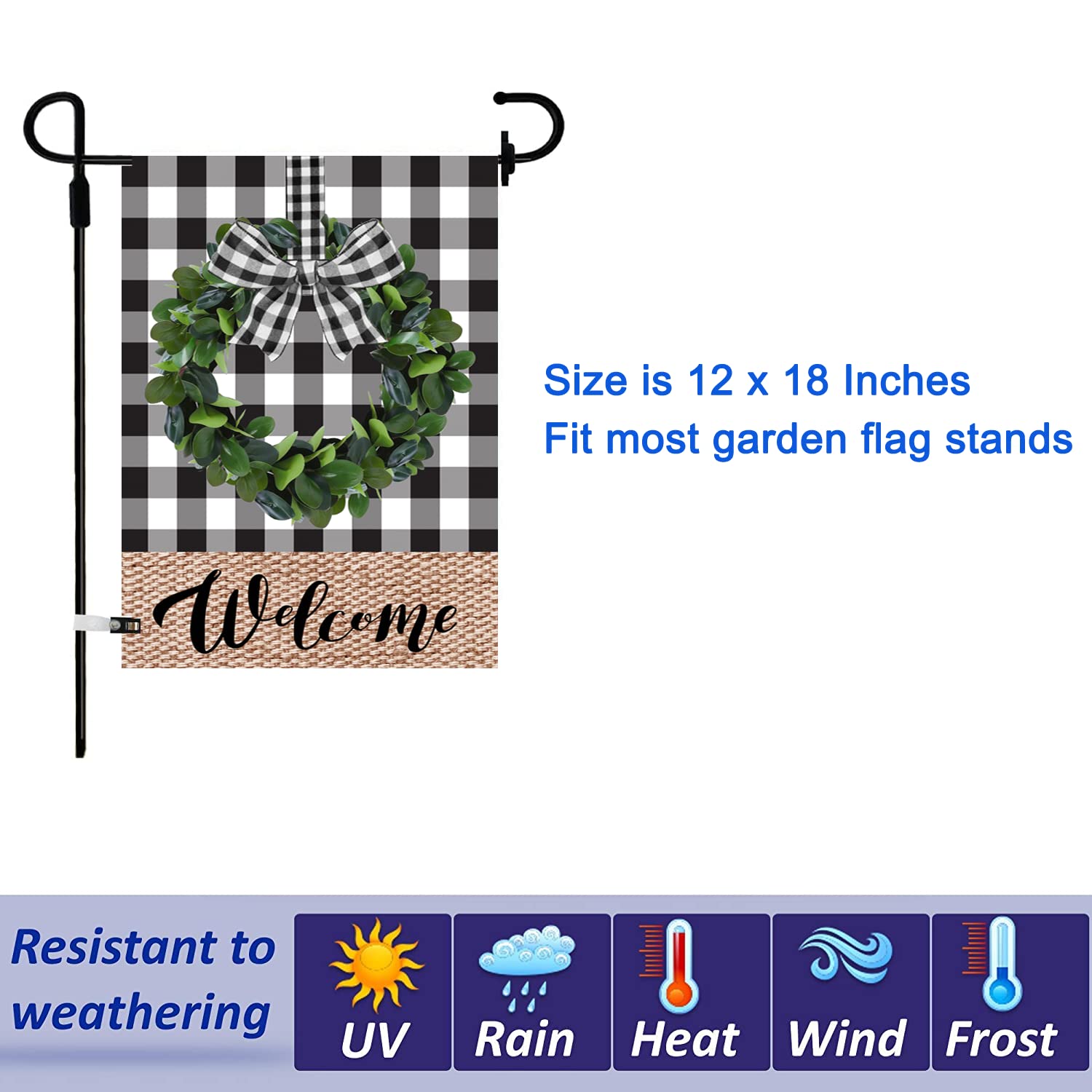 Pating 12x18 flags resist weather exposure for long-lasting color.