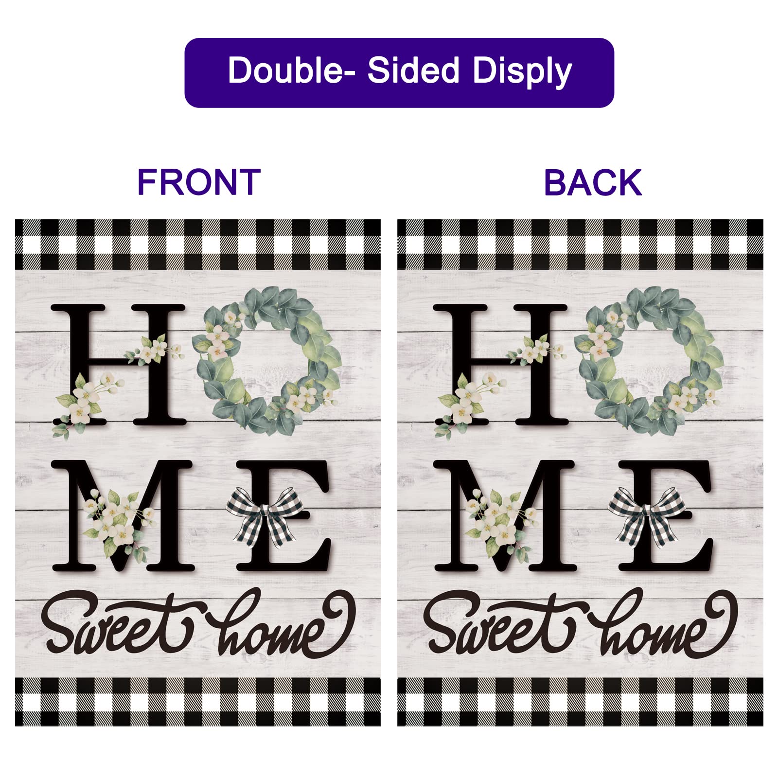 Pating washable yard flags, easy maintenance for year-round use.