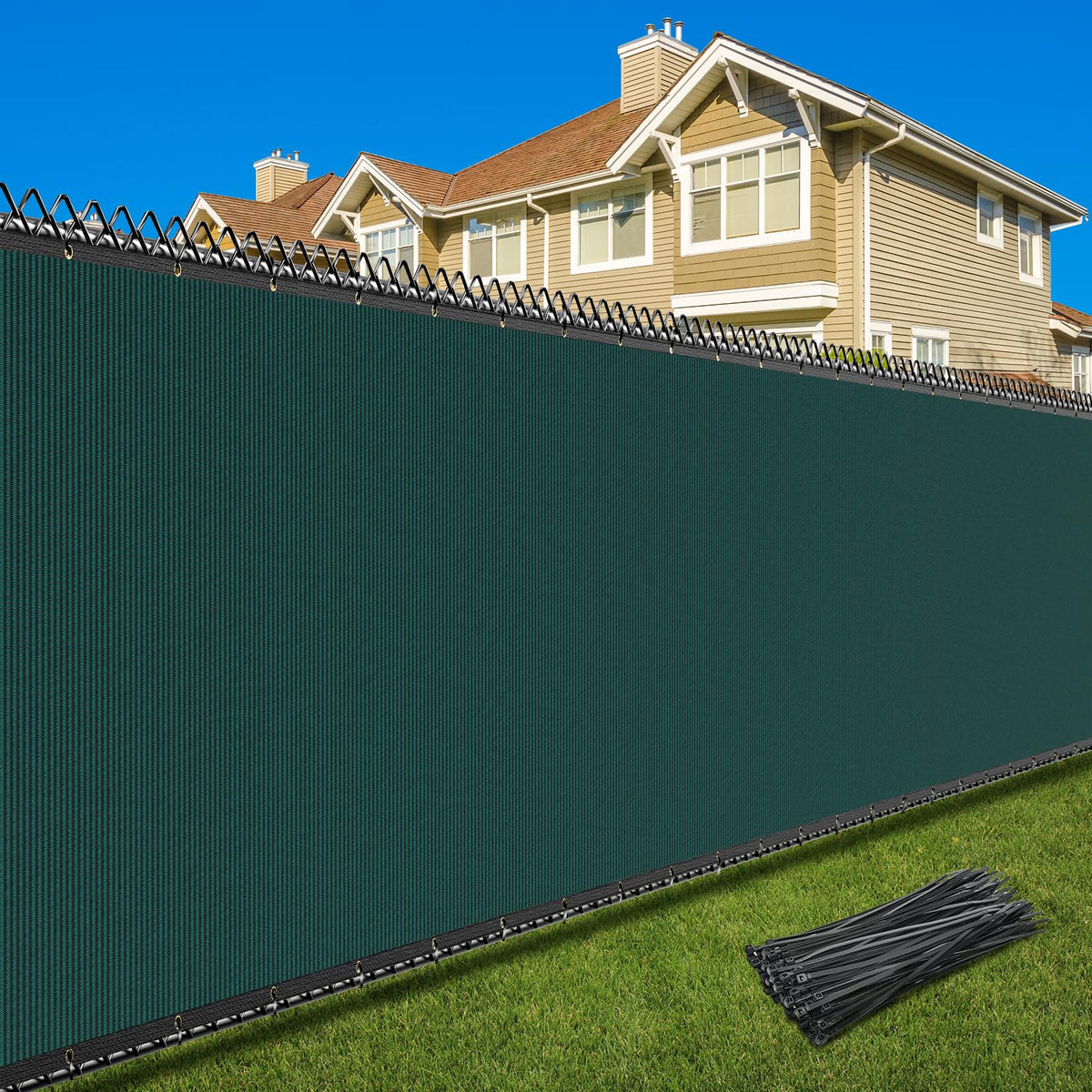 Patiobay privacy screen fence 5x50ft blocks up to 90% for yard privacy