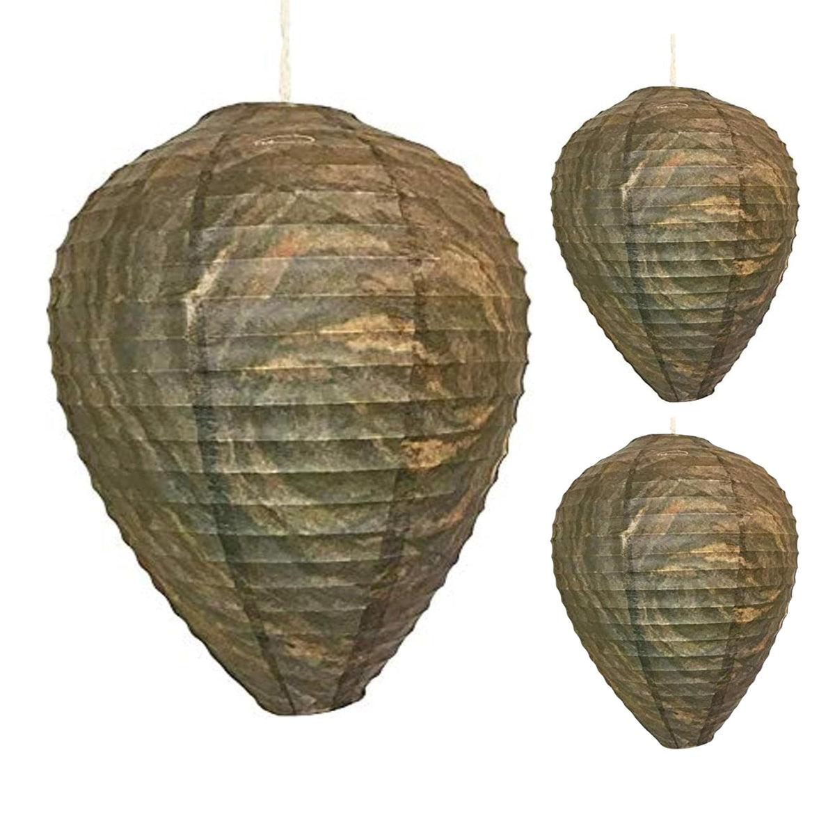 Patio Eden wasp nest decoy 3-pack, realistic size to deter nests
