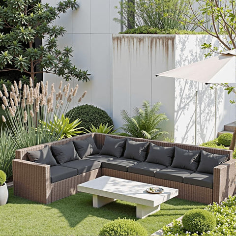 PatioGlow back cushion 25x21 provides supportive backrest for outdoor seating.