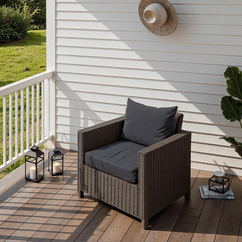 PatioGlow grey colorway complements outdoor spaces while resisting fading.