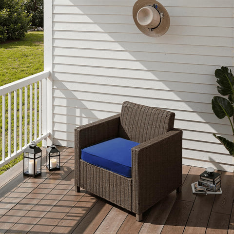 PatioGlow soft-dense foam delivers comfortable support for long outdoor sessions.